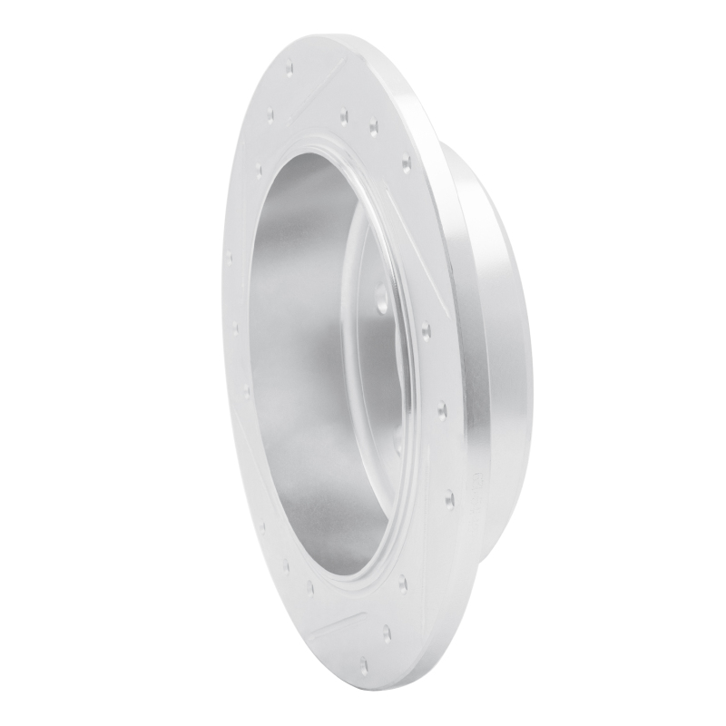 Ford Explorer Sport Brake Rotor (1) - Rear Right - R1 Concepts - Drilled & Slotted - Silver - `95-`02